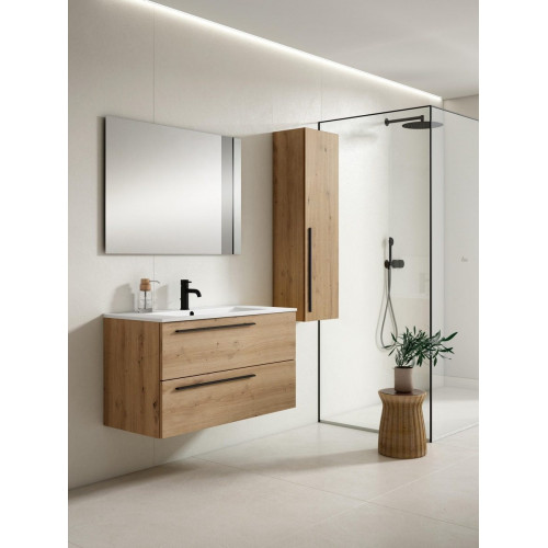 Columna de baño Mia roble 35x120x27 cm