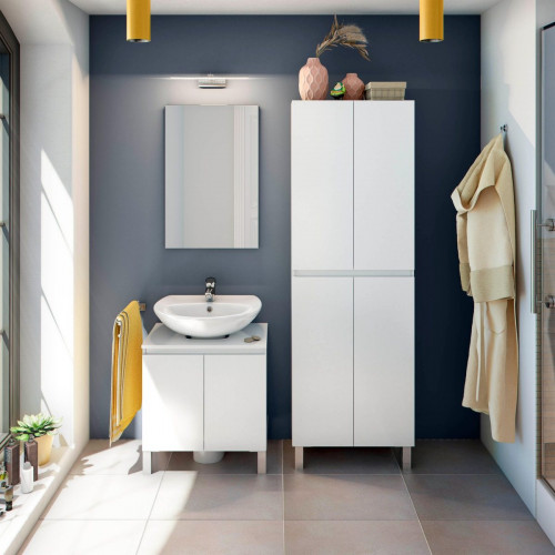 Columna de baño Nerea blanco 60x182x35 cm