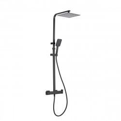 Columna de ducha con grifo monomando SENSEA Studio negro