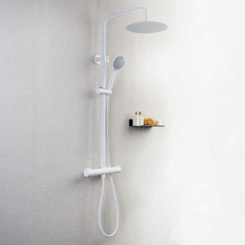 Columna de ducha duomando STROHM TEKA Ethika blanco