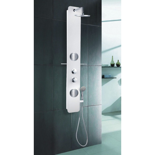 Columna de ducha hidromasaje monomando EDOUARD ROUSSEAU Midtime2 blanco