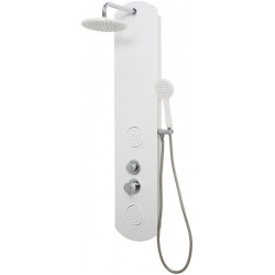 Columna de ducha hidromasaje monomando SENSEA Moa 3 blanco