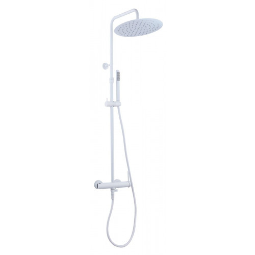 Columna de ducha monomando ESSEBAGNO Envol blanco