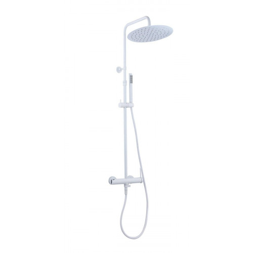 Columna de ducha monomando ESSEBAGNO Envol blanco