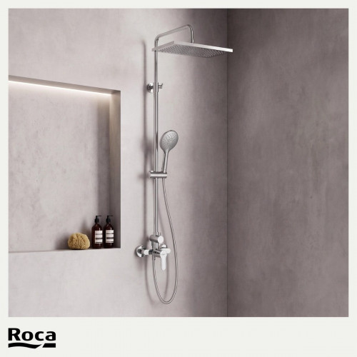 Columna de ducha monomando ROCA Mitos Plus cromado