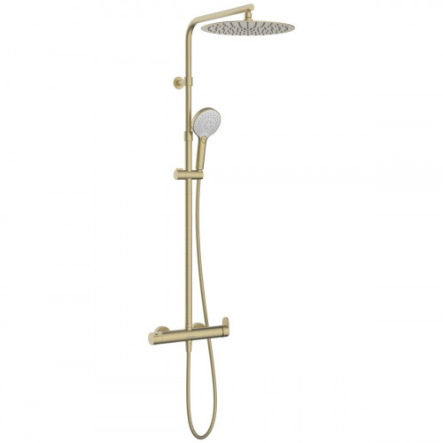 Columna de ducha monomando SENSEA ICONE dorado cepillado