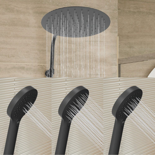 Columna de ducha monomando SENSEA Icone negro