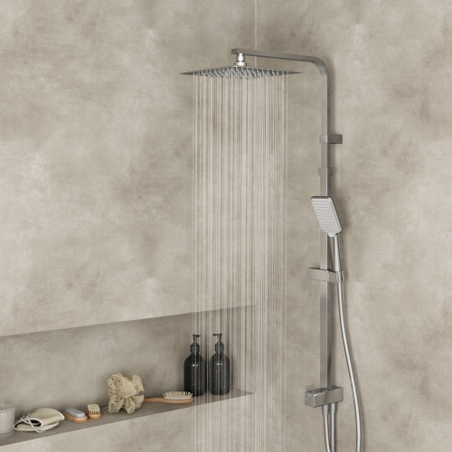 Columna de ducha sin grifo SENSEA Studio cromado