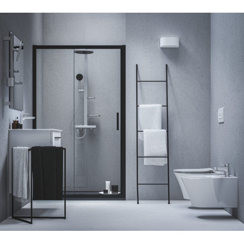 Columna de ducha termostática IDEAL STANDARD Alu+ plata cepillado