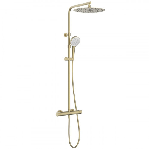 Columna de ducha termostática SENSEA New Icone dorado cepillado