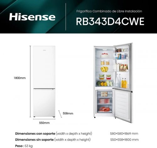 Combi Hisense RB343D4CWE