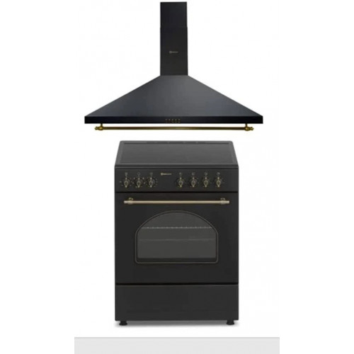 Combo Pack Solthermic Cocina Eléctrica Vitrocerámica Con Horno + Campana H90pr