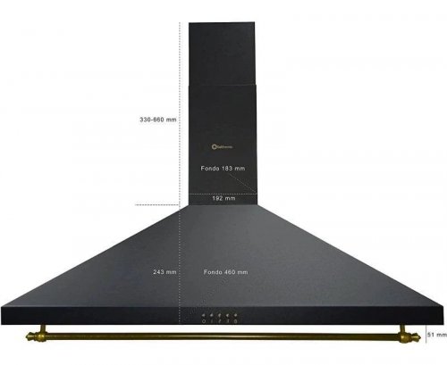 Combo Pack Solthermic Cocina Eléctrica Vitrocerámica Con Horno + Campana H90pr