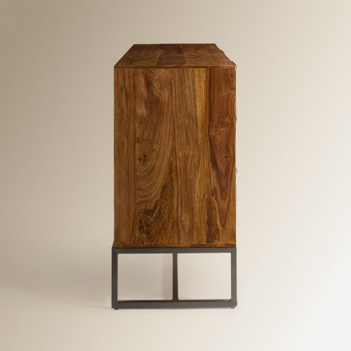 Cómoda de madera de palisandro con 6 cajones Bremen EuroVolter Nogal