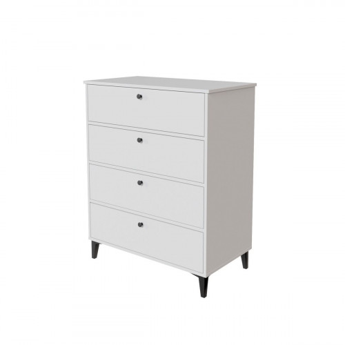 Cómoda Home Limia blanca con 4 cajones de 82x101x48 cm