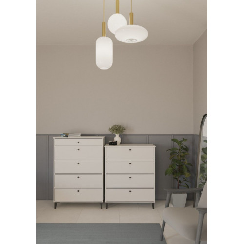 Cómoda Home Limia blanca con 4 cajones de 82x101x48 cm