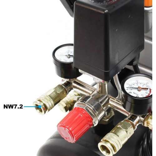 Compresor 24l 1,1 kW Presión 8 bar Compresor aire con ruedas aire comprimido Herramientas neumáticas