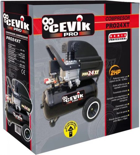 Compresor 24L 2,5HP Cevik Pro CA-PRO24XT