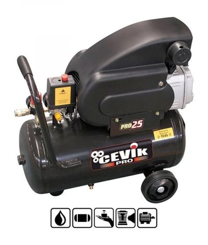 Compresor Cevik Pro 25 2hp 25l