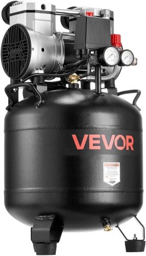 Compresor de aire vevor vertical sin aceite de 30 L para reparación