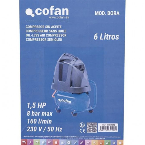 Compresor de pistón coaxial portátil 1,5 HP