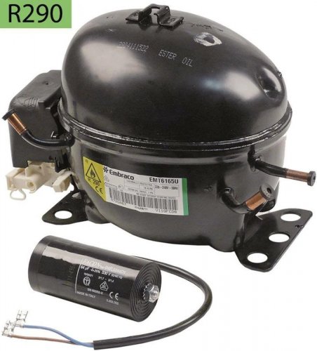 Compresor Embraco NEK/EMT6165U R290 220v 1/4Cv Alta Media Temperatura 6,20cm3