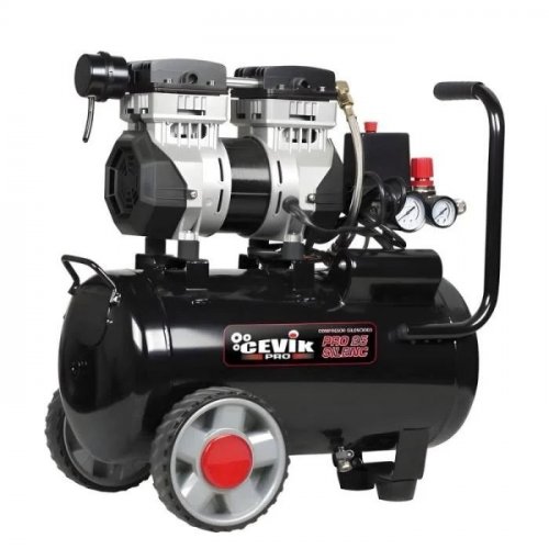 Compresor Silencioso 1,5hp 24 Litros Ca-pro25silent Cevik