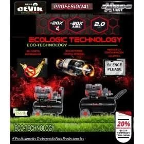 Compresor silencioso cevik 24L 2hp PRO27XS