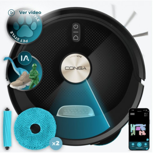 Conga M100 X-Treme Robot aspirador con mopas giratorias