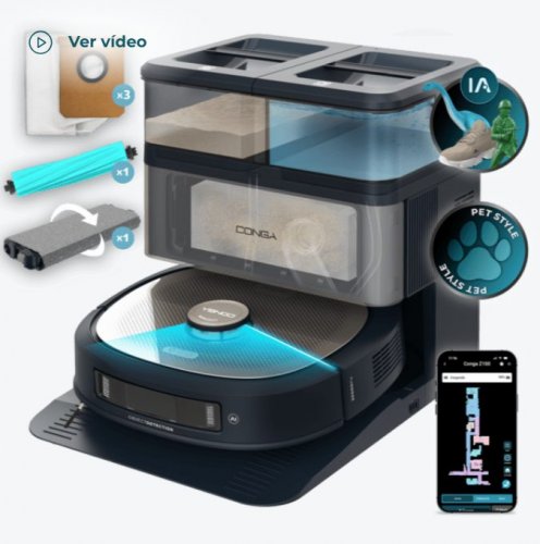 Conga Z100 X-Treme Robot aspirador especialista en fregado