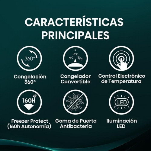 Congelador Hisense FT145N1AWDL 141 L Clase D 4 Estrellas Blanco
