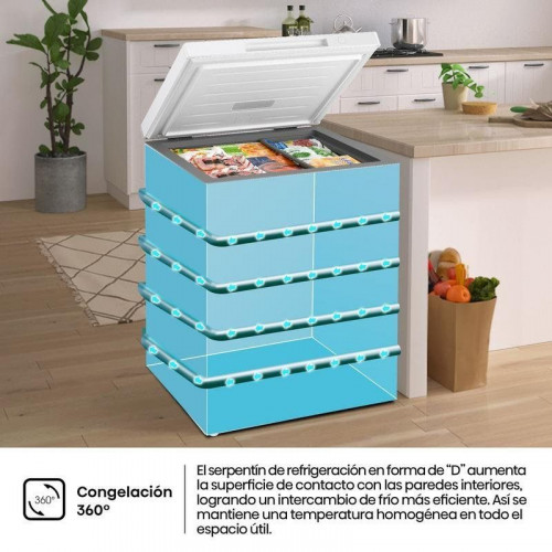 Congelador Hisense FT145N1AWDL 141 L Clase D 4 Estrellas Blanco