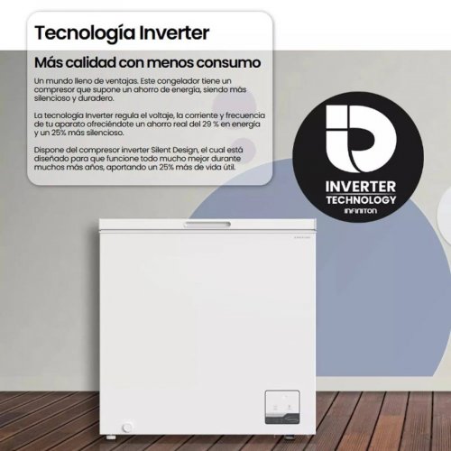 Congelador horizontal Infiniton CH-15H86WEH