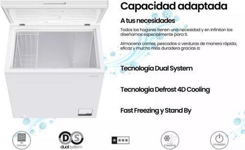 Congelador horizontal Infiniton CH-15H86WEH