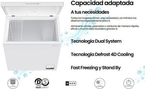 Congelador horizontal Infiniton CH-20H86WEH