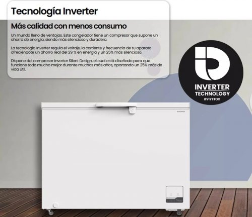 Congelador horizontal Infiniton CH-30H86WEH