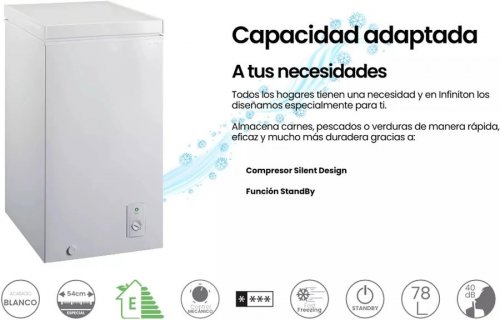 Congelador horizontal Infiniton CH-80H84WEH