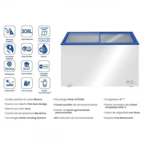 Congelador horizontal Infiniton FCH-309CC82WEC