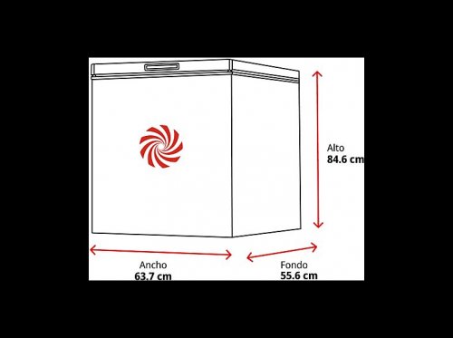 Congelador horizontal Jocel jch140003997 140L 84.6 cm Altura