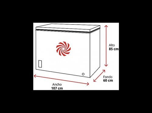 Congelador horizontal OK OFZ 181 E W 293 l