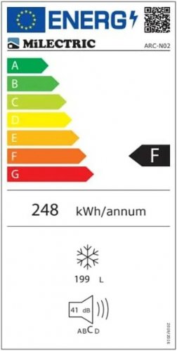 Congelador Milectric ARC-N02 F Blanco