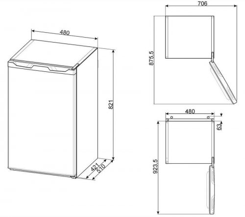 Congelador Smeg ff08ew