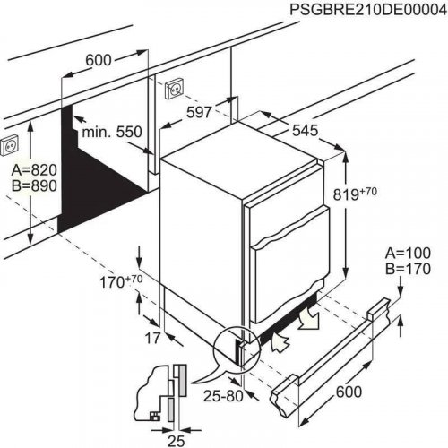 Congelador vertical AEG OAB6I82EF