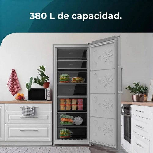 Congelador Vertical Cecotec Bolero CoolMarket UF 380 inox D