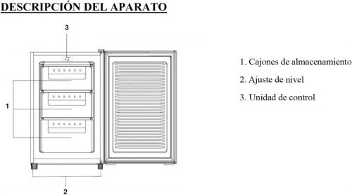 Congelador vertical Corbero ccvh824w