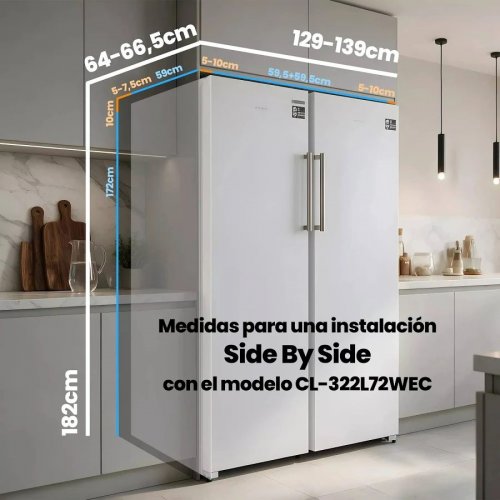 Congelador vertical CV-240L72WEC Infiniton