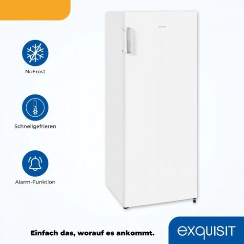 Congelador vertical Exquisit GS231-NF-H-010E Blanco