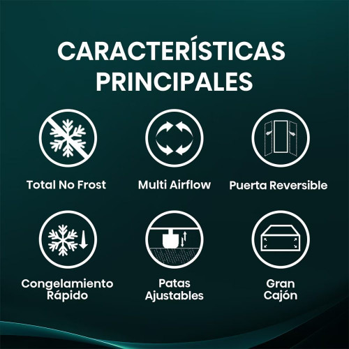 Congelador vertical Hisense No frost, Multi Airflow - FV191N4AW2 Blanco