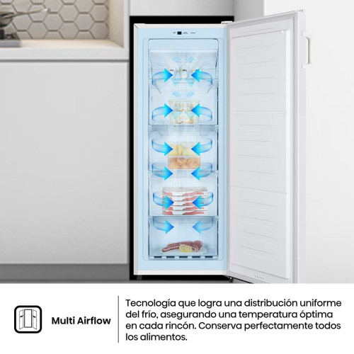 Congelador vertical Hisense No frost, Multi Airflow - FV191N4AW2 Blanco