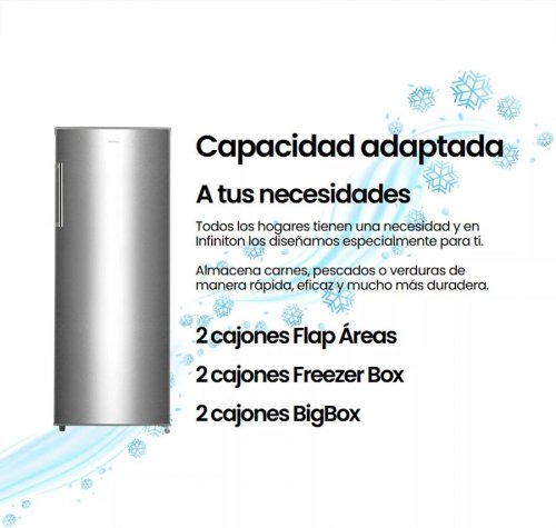 Congelador Vertical Infiniton CV-172L14XEV